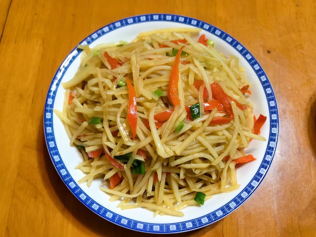 酸辣土豆丝的家常做法 超级下饭