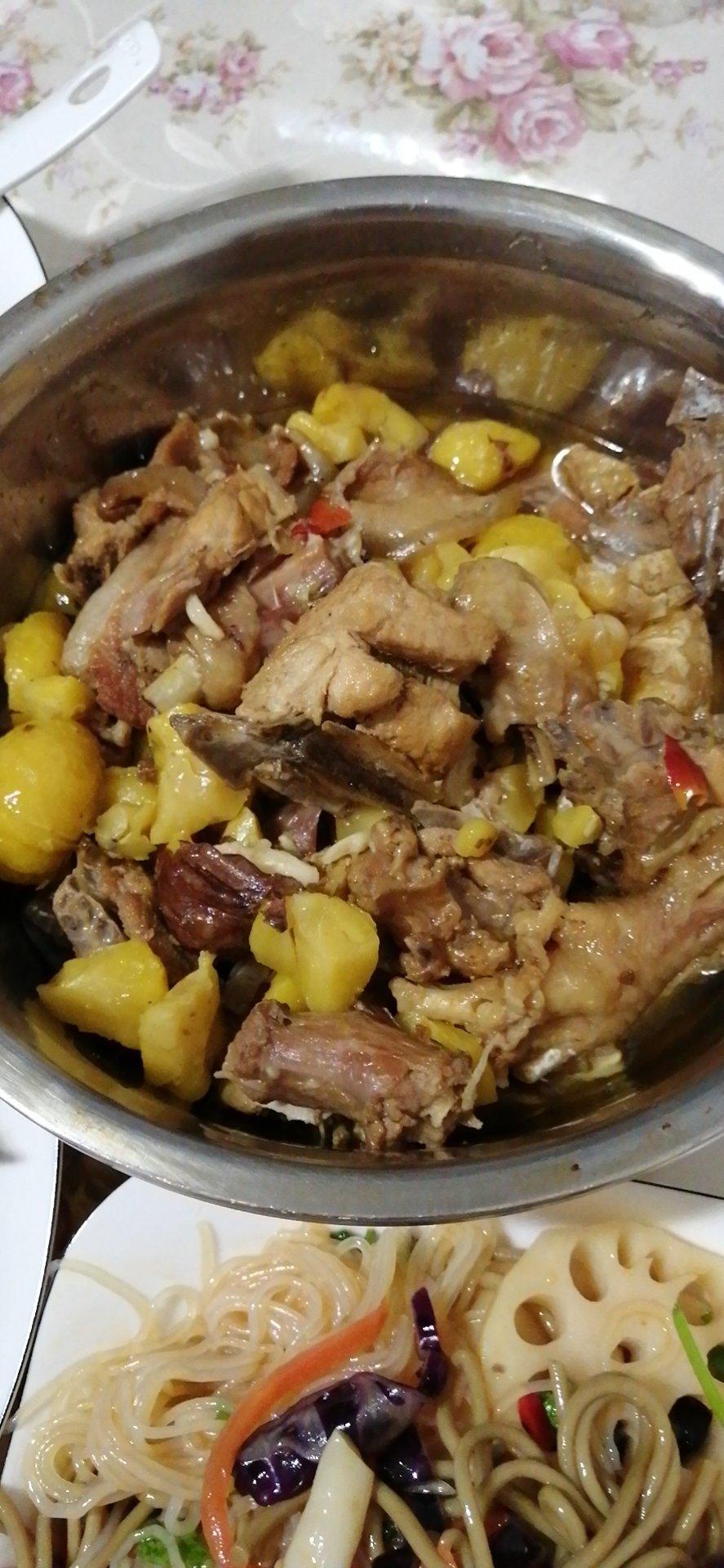 板栗炖鸡
