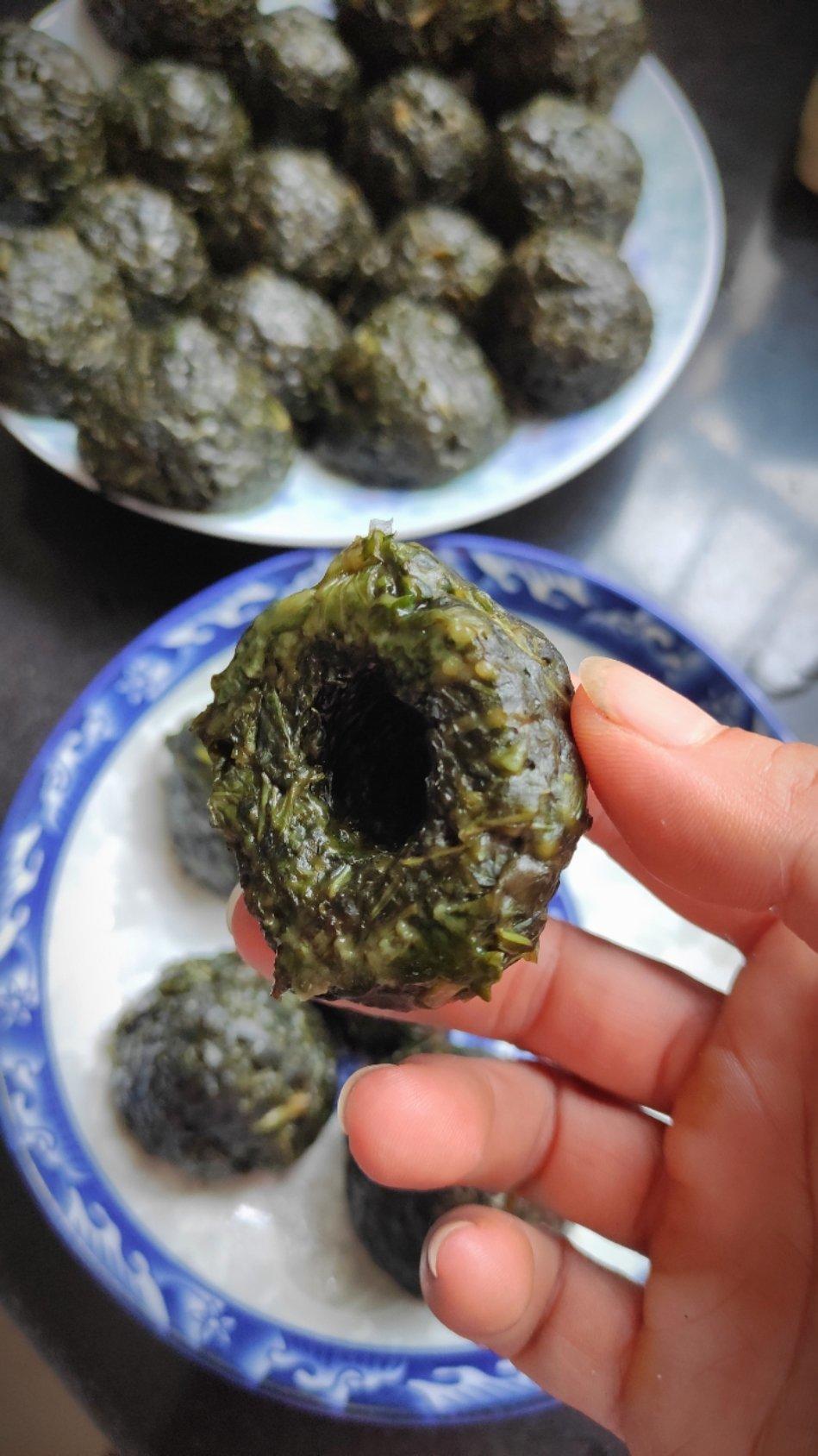 自制红薯叶窝窝头