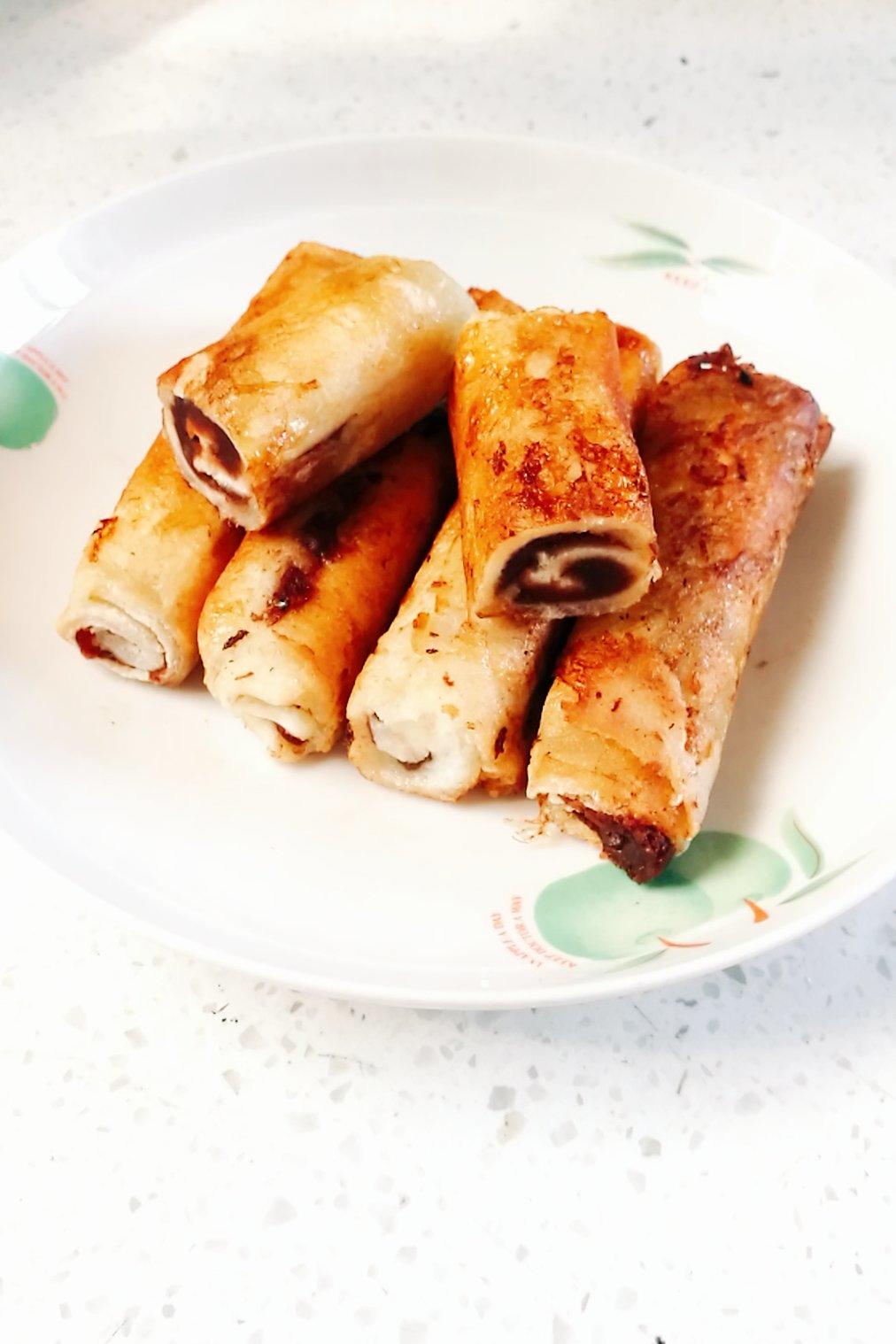 豆沙吐司卷