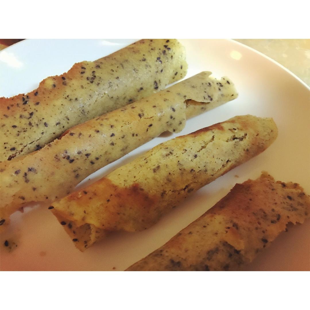 平底锅脆皮蛋卷