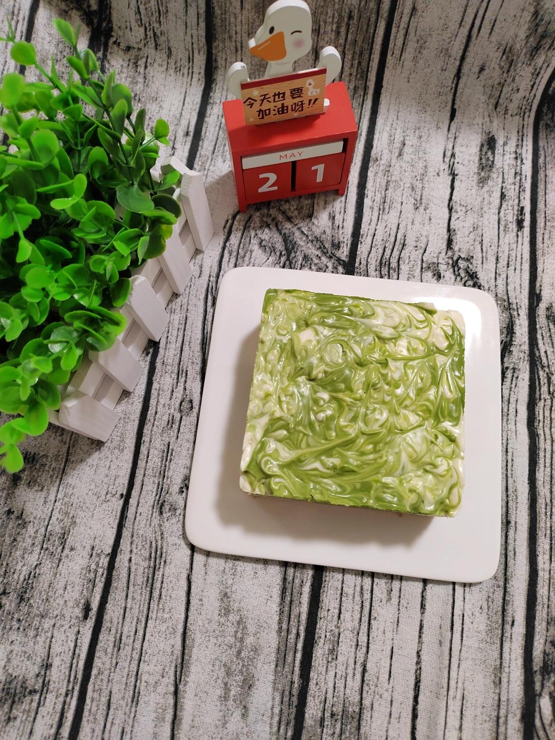 大理石纹抹茶芝士蛋糕