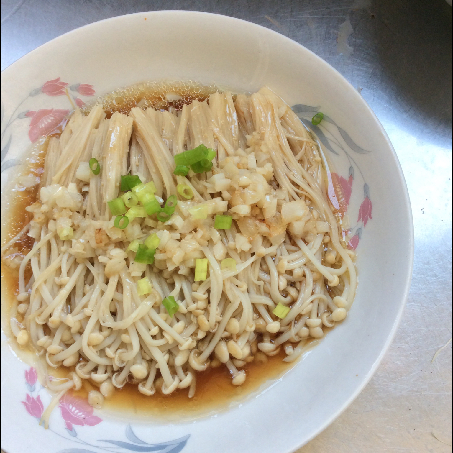蒜蓉蒸金针菇