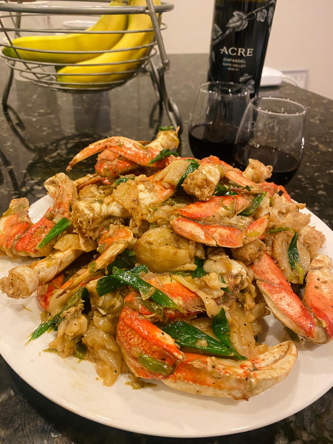 梭子蟹炒年糕～标准的江浙菜