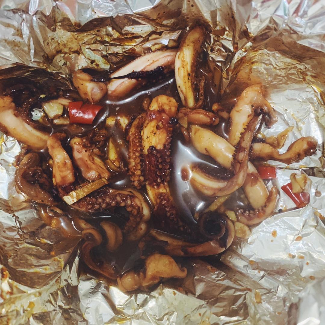 烤鱿鱼须千石烤箱版