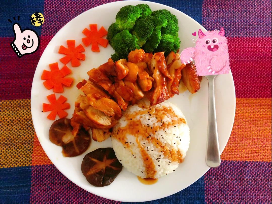 照烧鸡腿饭
