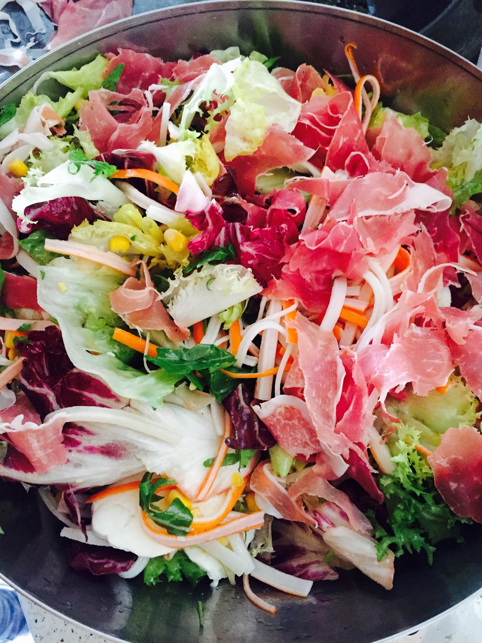 天福发酵火腿salade的做法