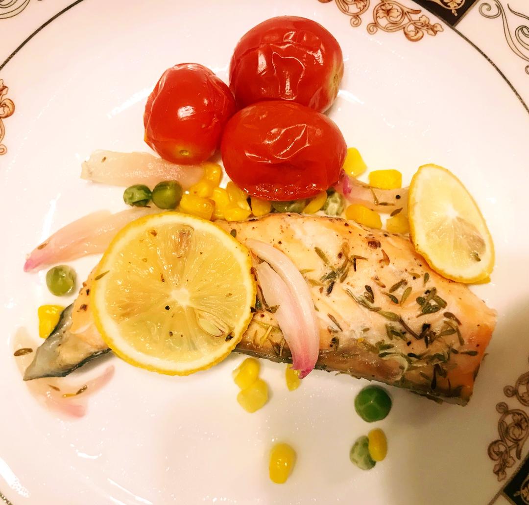 烤三文鱼 简单又好吃