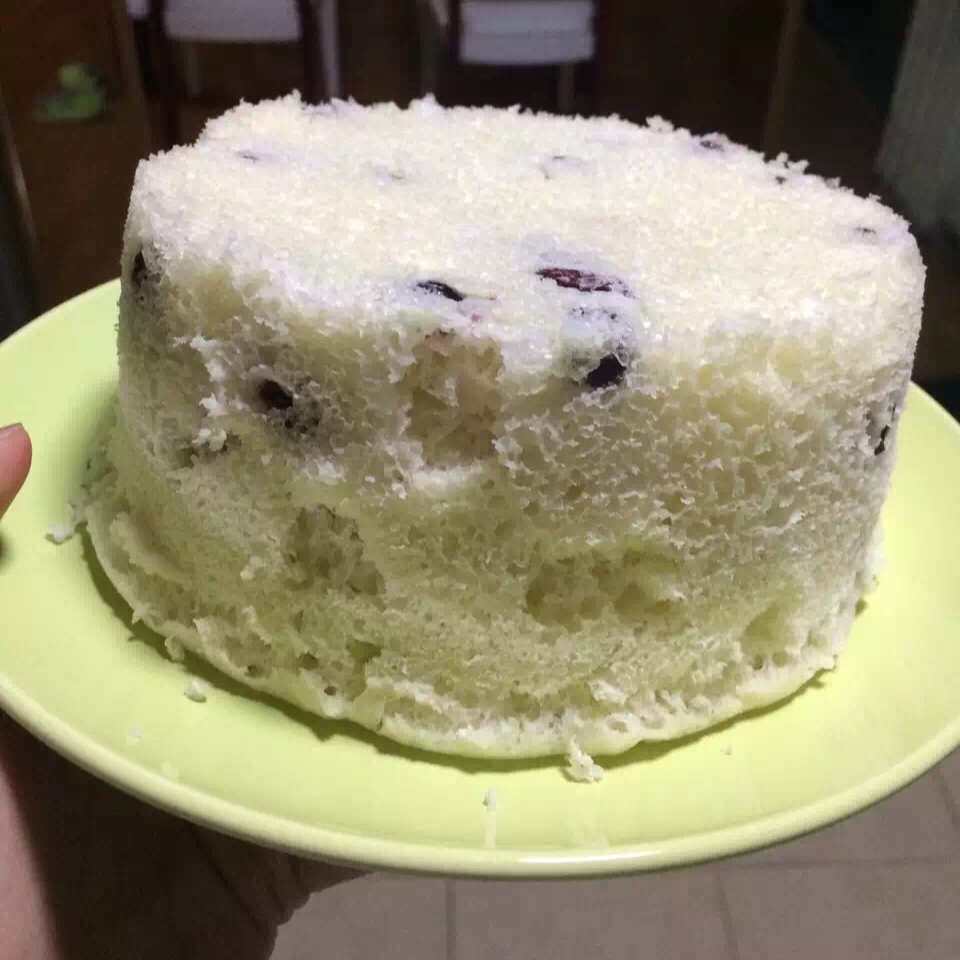 不用揉面，简单易做的——蔓越莓发糕