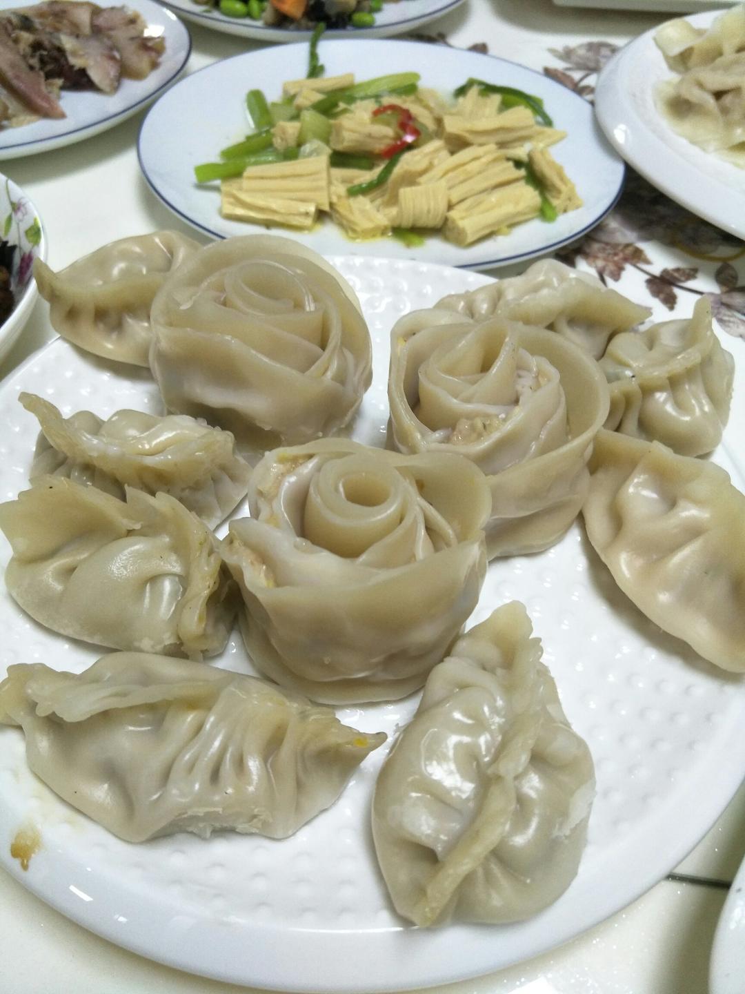 玫瑰花饺子