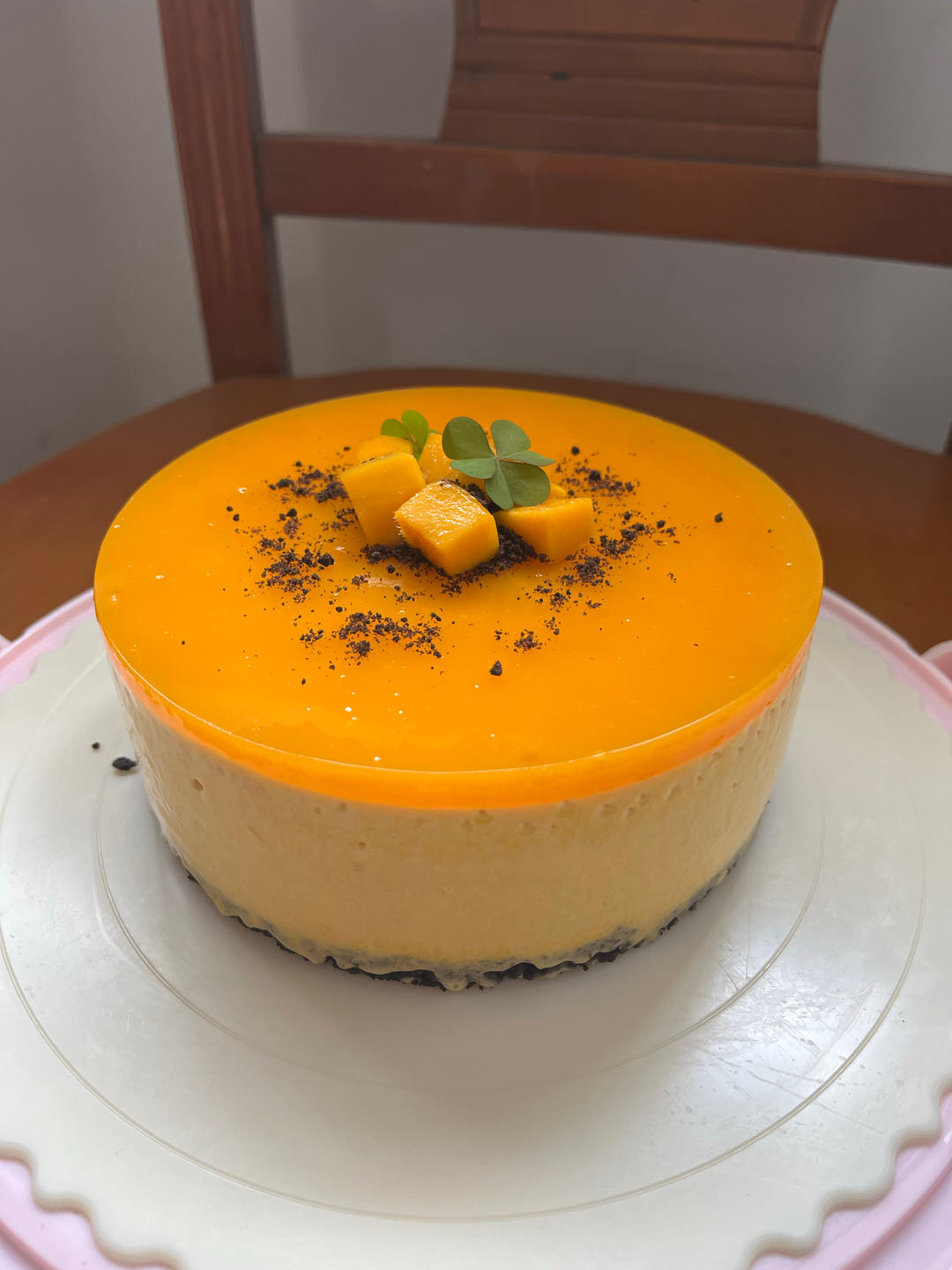 【视频】芒果慕斯（6寸） | 含镜面果胶配方