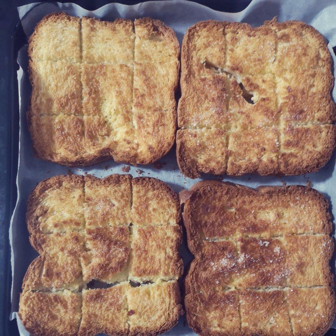 黄油砂糖吐司片