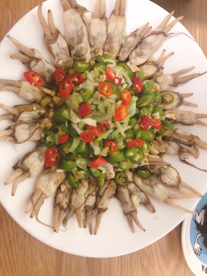 葱香蒜蓉双椒蛏子