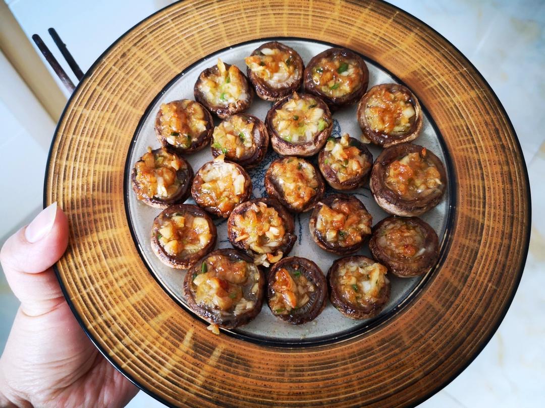 蒜香烤口菇