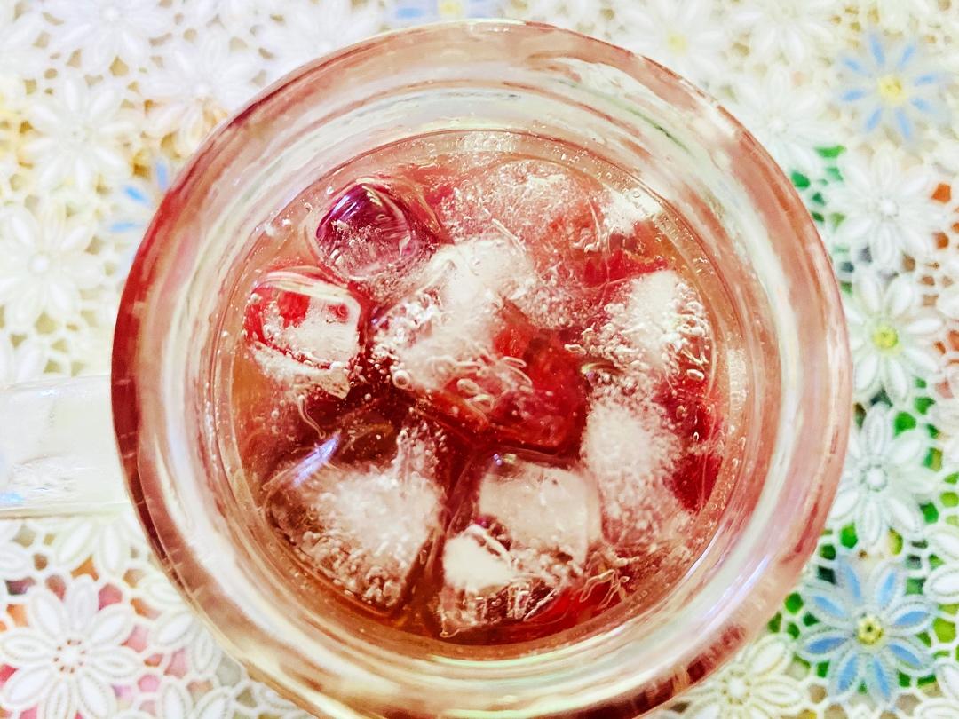 珞霞小苑做的樱桃气泡水
