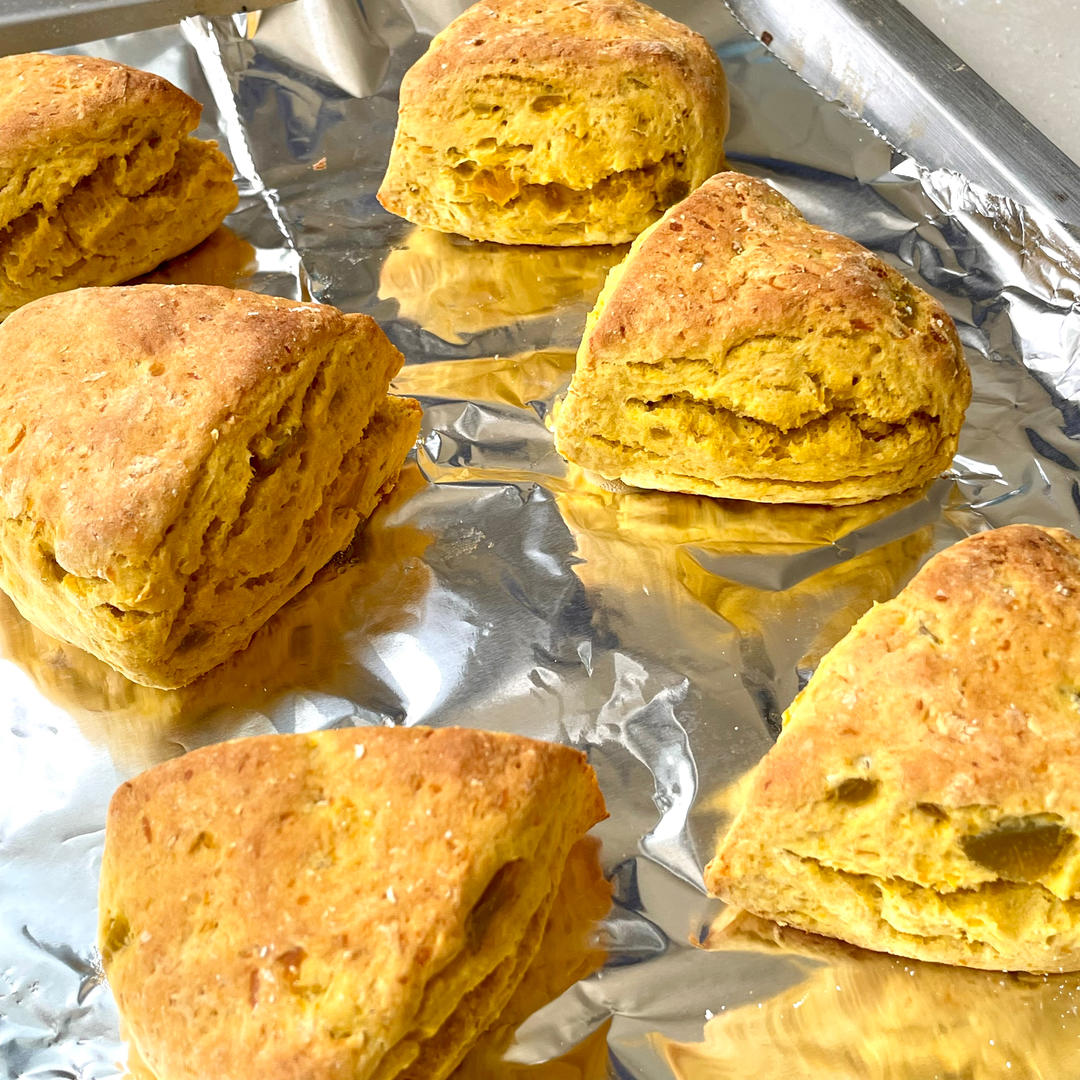 减脂|无油无糖‼️仅63卡🎃全麦南瓜司康