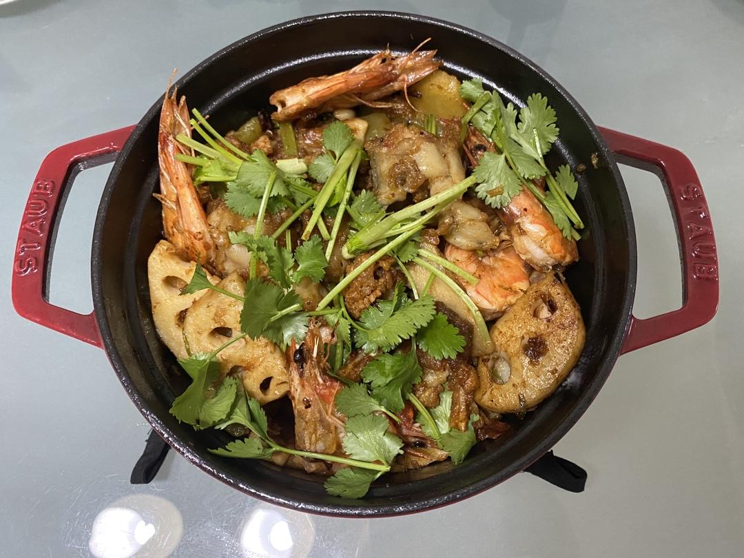 干锅牛蛙