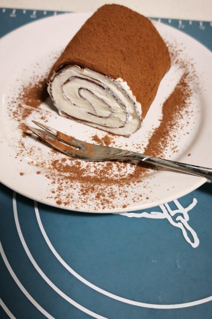 玻璃做的心做的网红的毛巾卷蛋糕