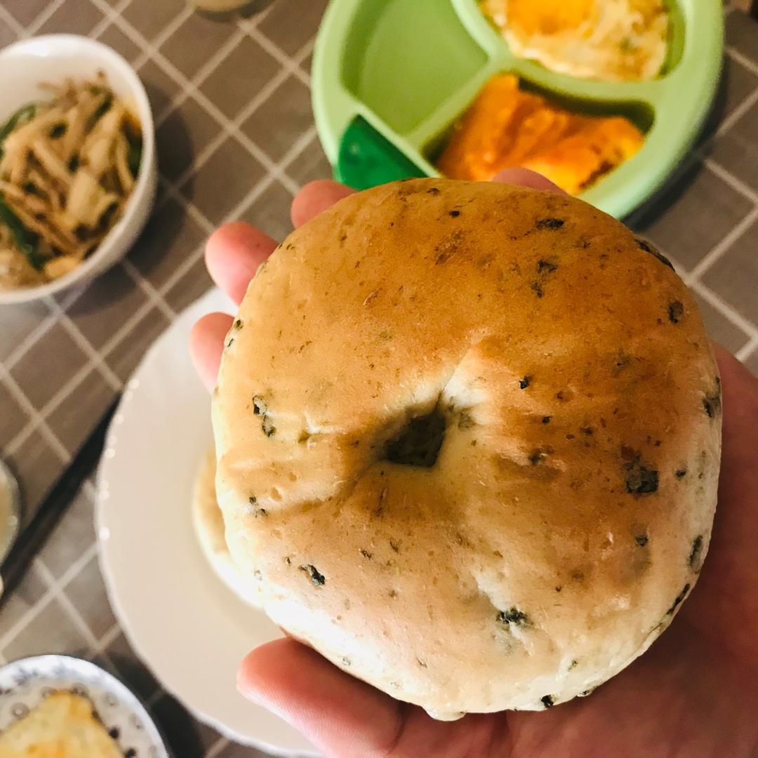 海苔芝士贝果