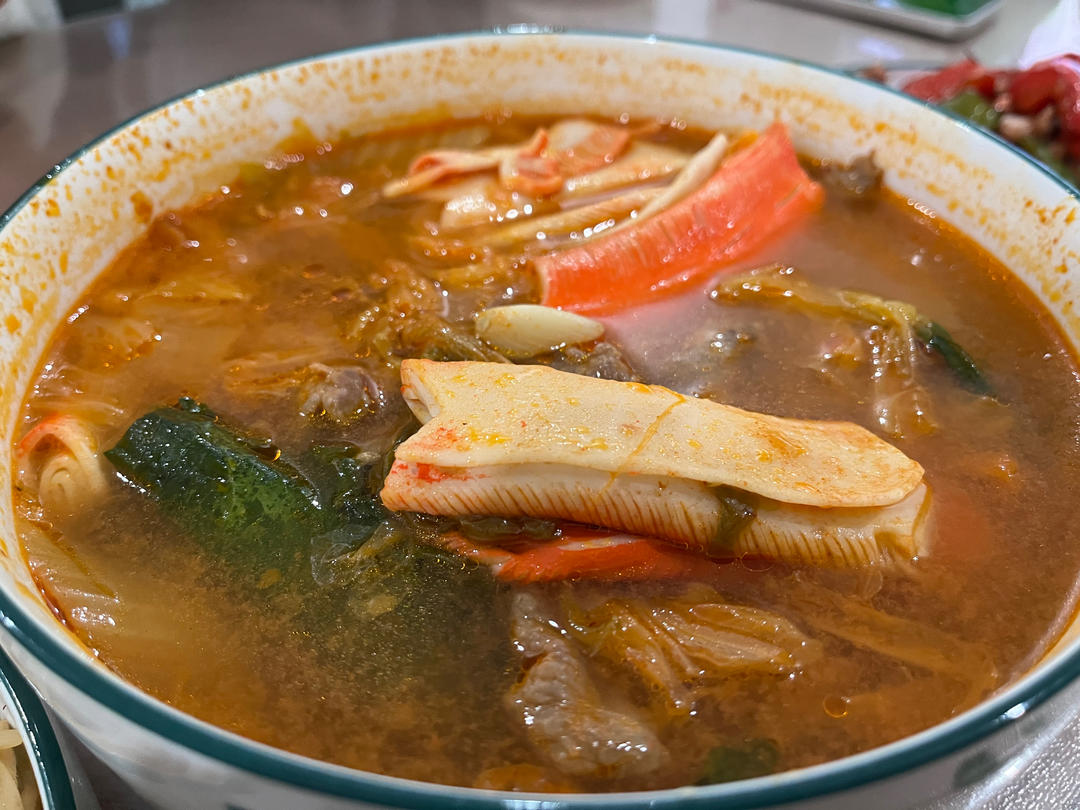 辣白菜牛肉汤