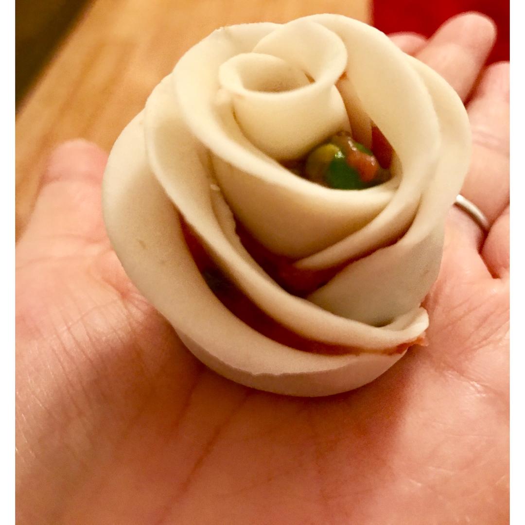玫瑰花饺子