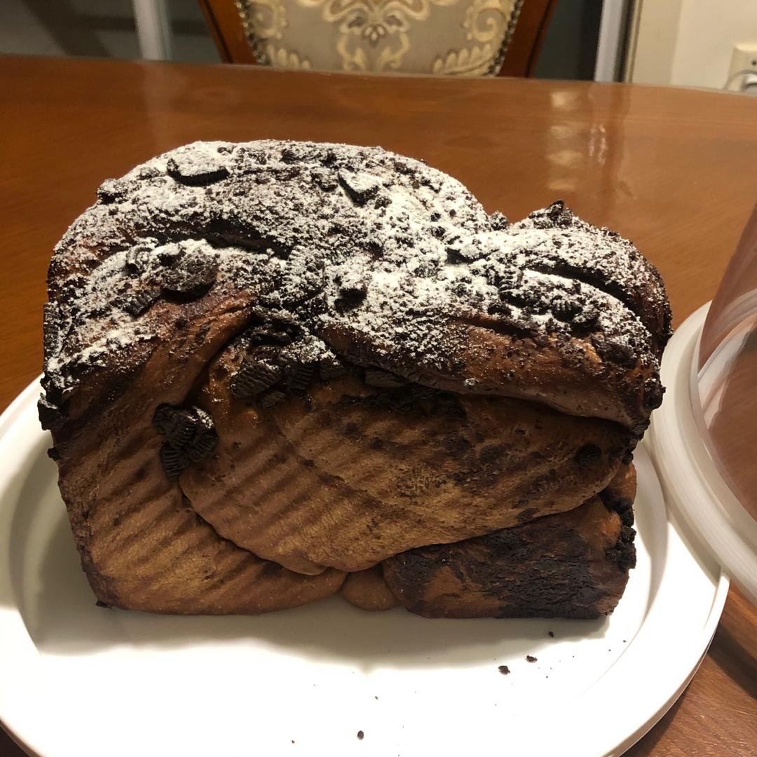 雪山巧克力吐司（巧克力奥利奥吐司面包）