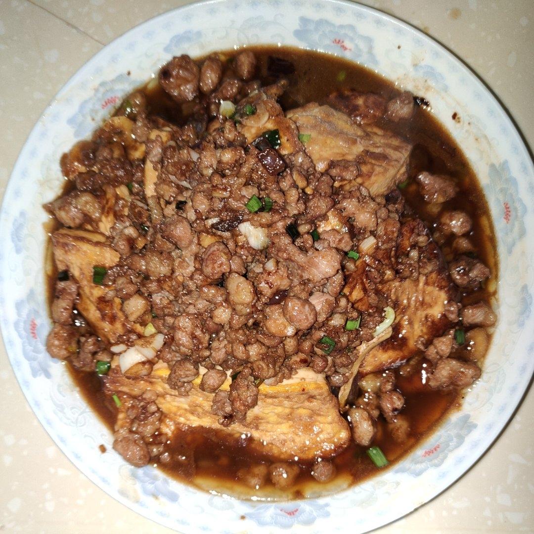 焖煎豆腐
