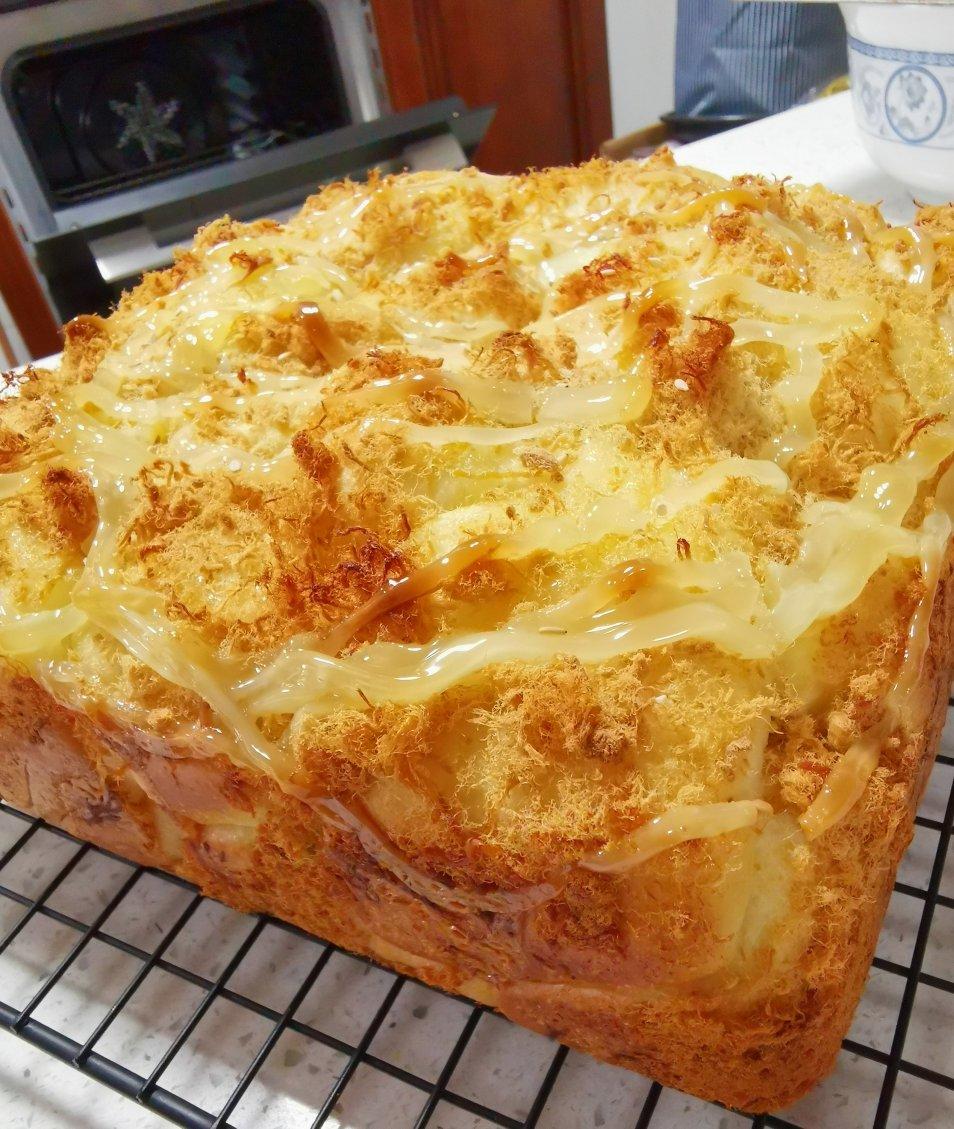 肉松手撕面包—超软会爆浆的面包哟