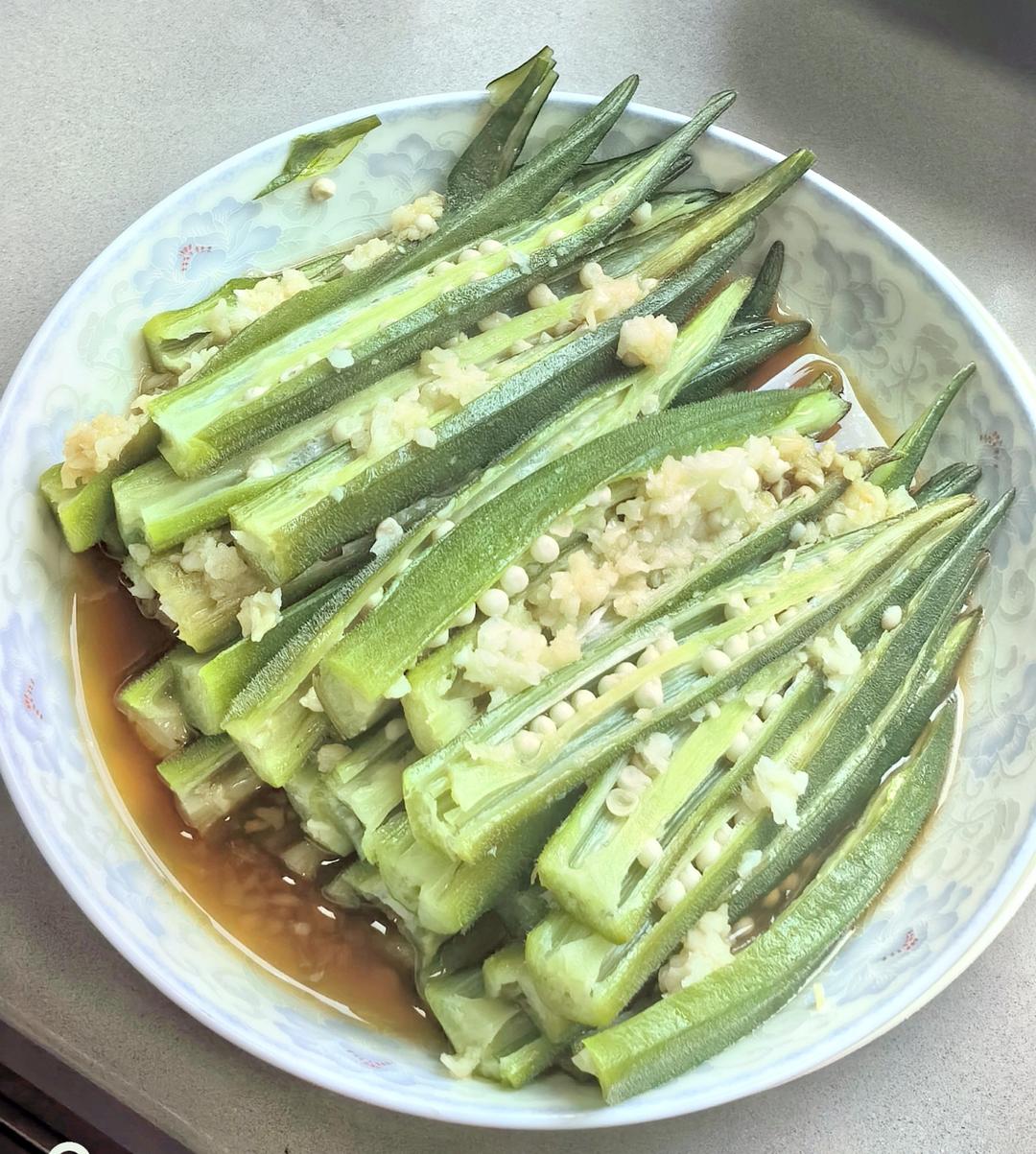 清蒸秋葵