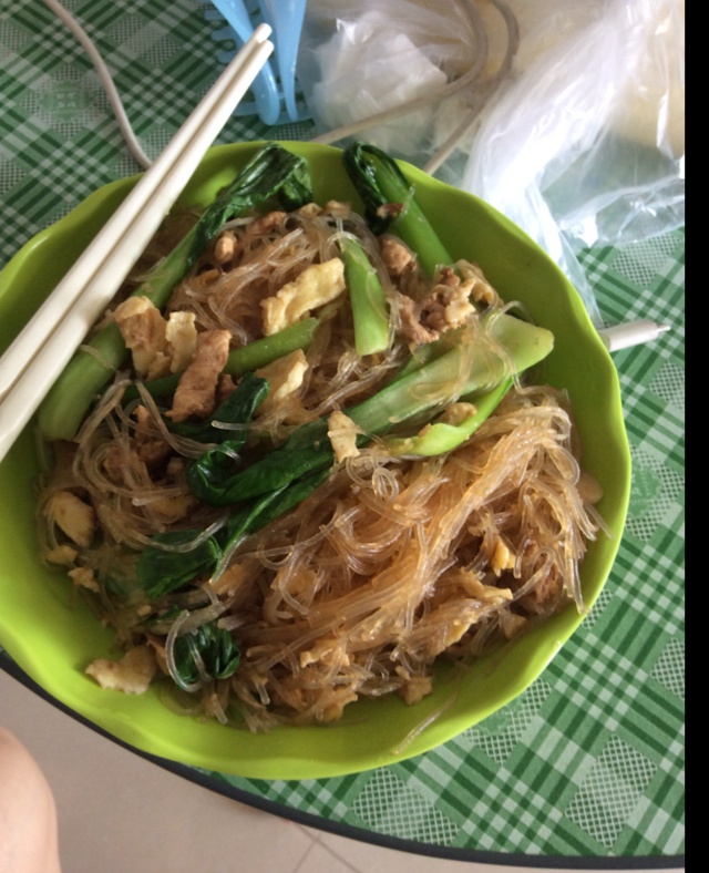 肉末（肉丝）炒粉丝