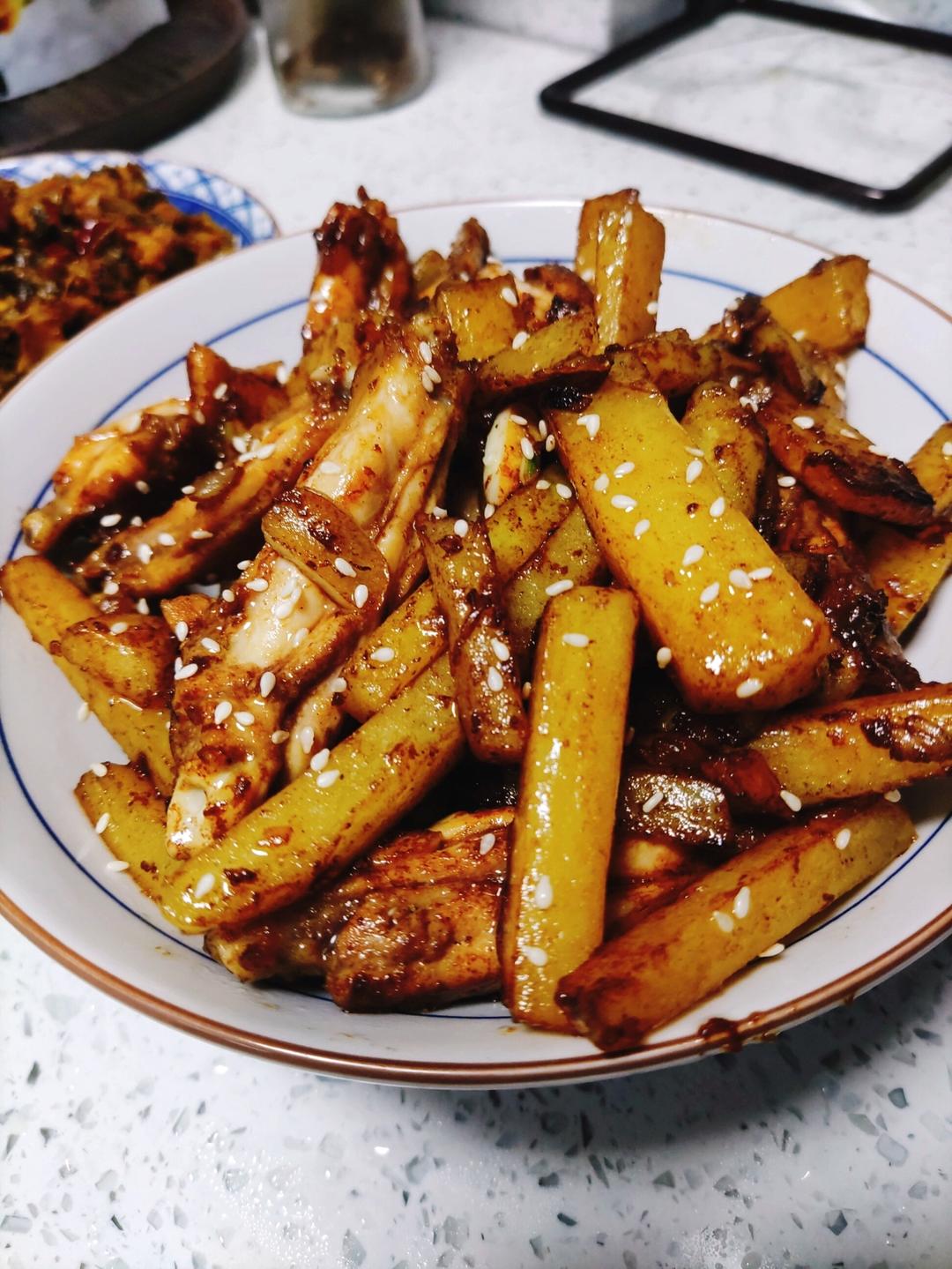 好吃到舔手‼️比烧烤还好吃的孜然鸡翅土豆