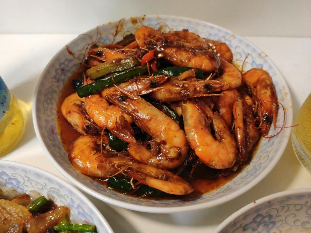 干锅香辣基围虾