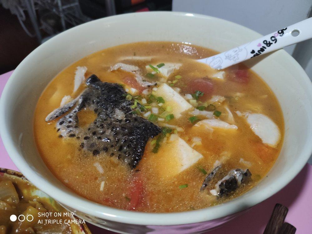 三文鱼头豆腐汤