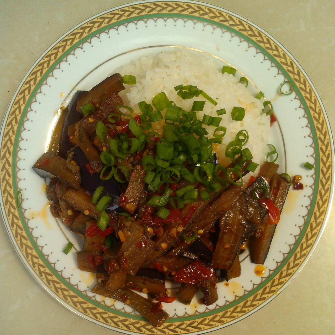 零★少做的酱香茄子盖饭