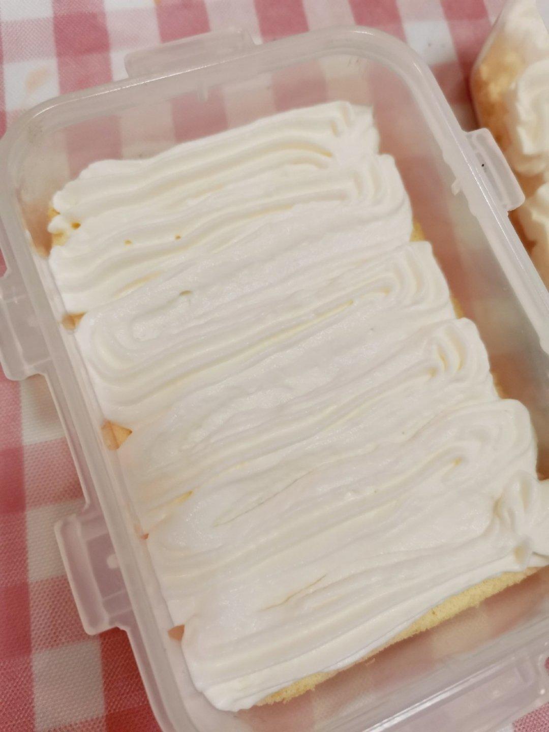 简单快手的便当饭盒水果盒子蛋糕