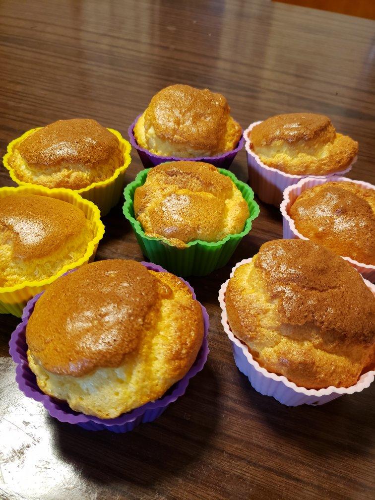 凉了也不回缩的戚风纸杯蛋糕🍰超级绵软 适合宝宝吃哦