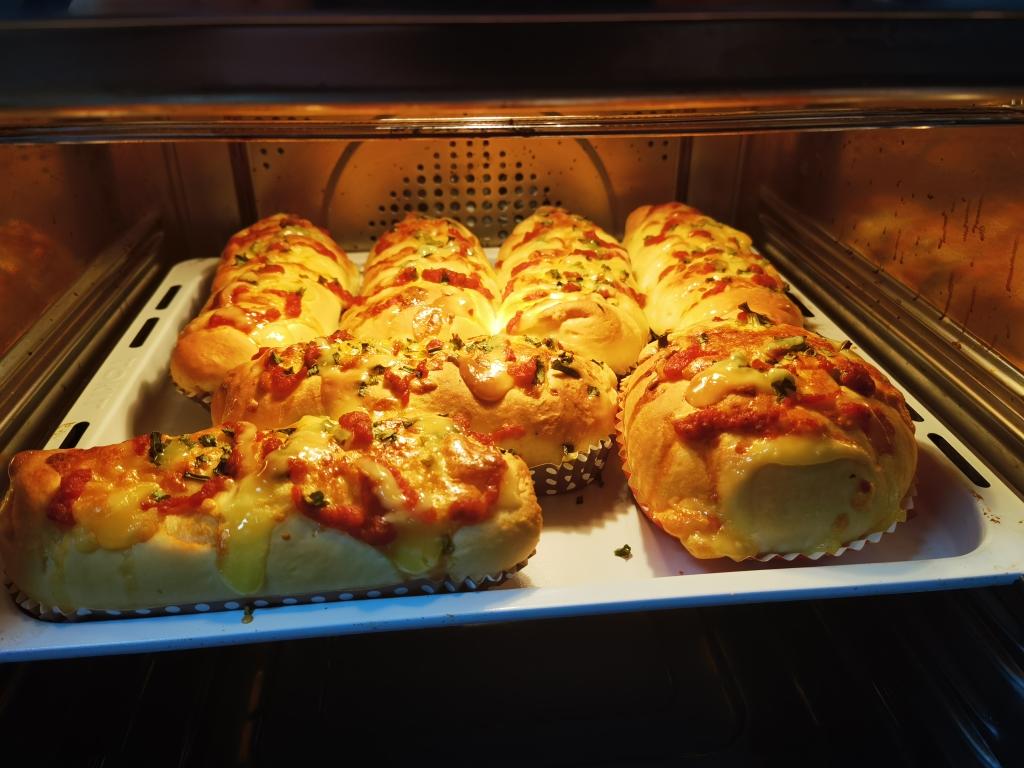 火腿培根芝士面包