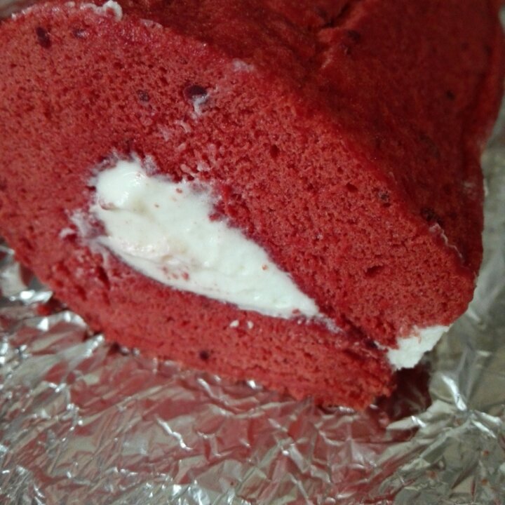 红丝绒戚风蛋糕卷