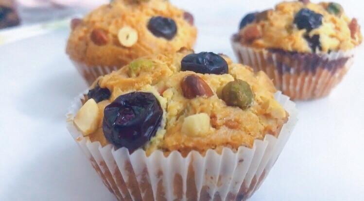 树莓开心果马芬