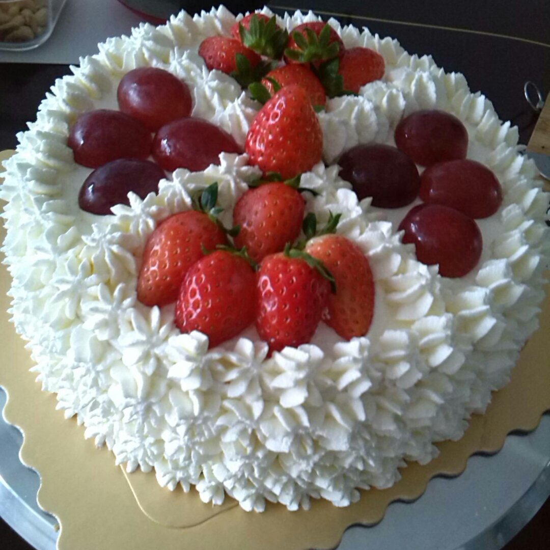 水果花格奶油蛋糕