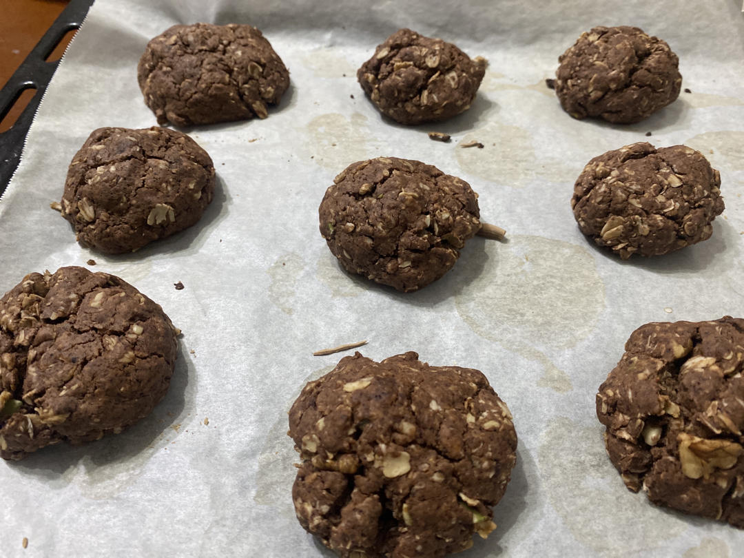 【健康零食】燕麦巧克力奇普饼干