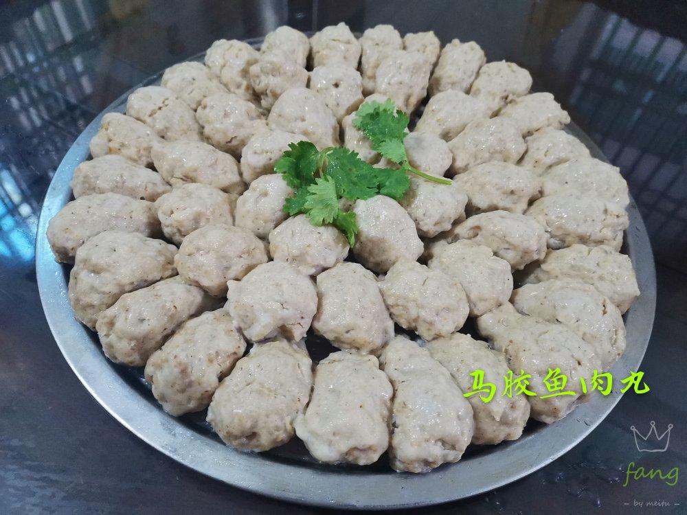 手打马胶鱼丸