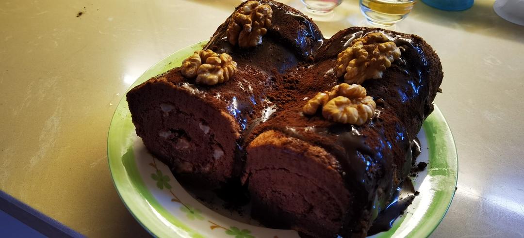 摩卡奥利奥咸奶油蛋糕卷