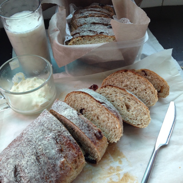 蔓越莓全麦黑糖面包