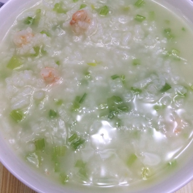 鲜虾香芹粥