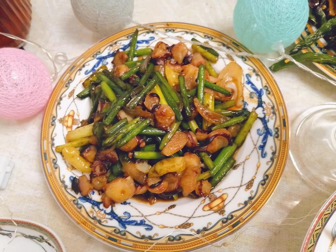 家常爆炒八爪鱼