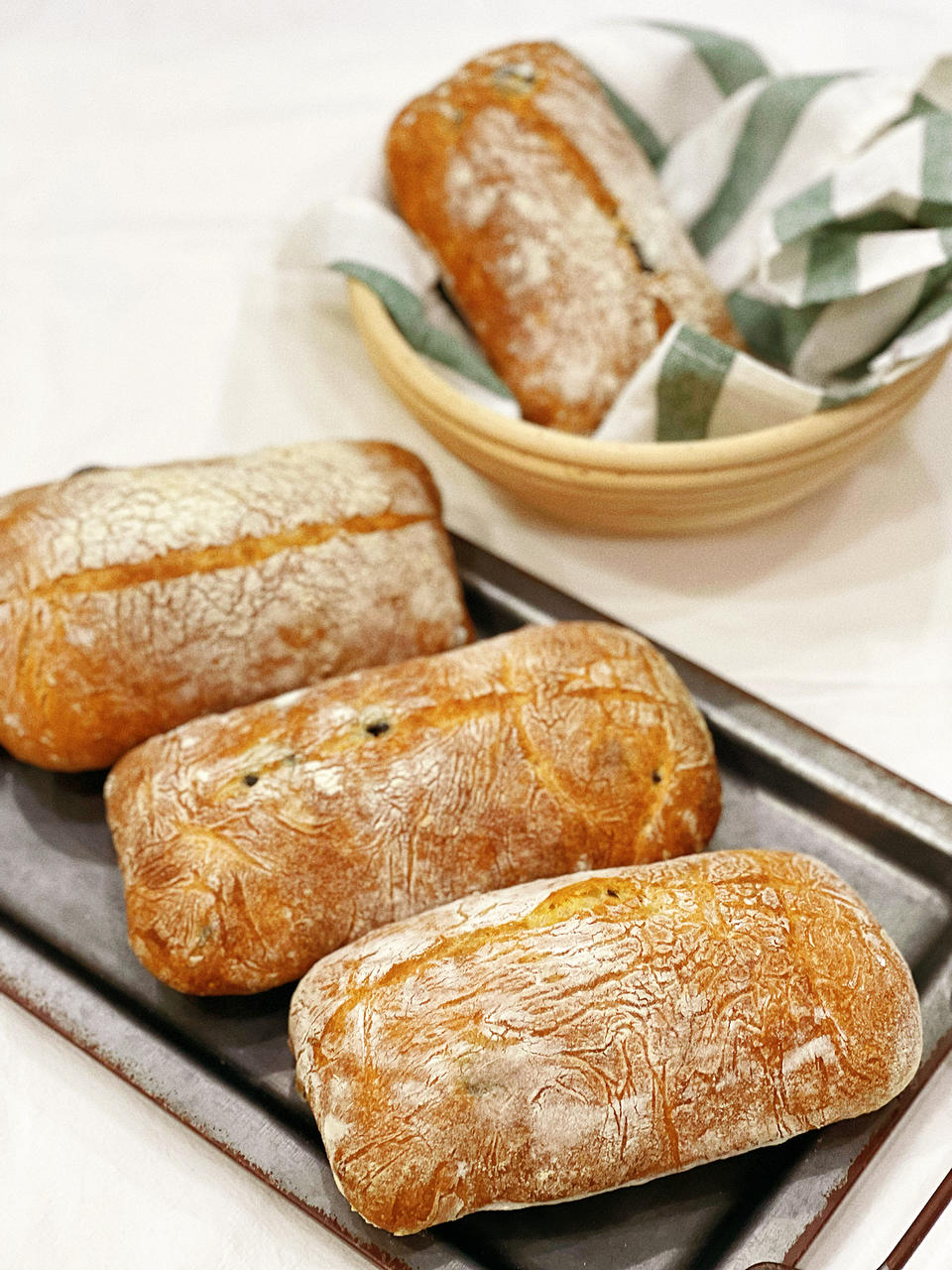 简单版不用整形的波兰种黑橄榄恰巴塔，手残党福音