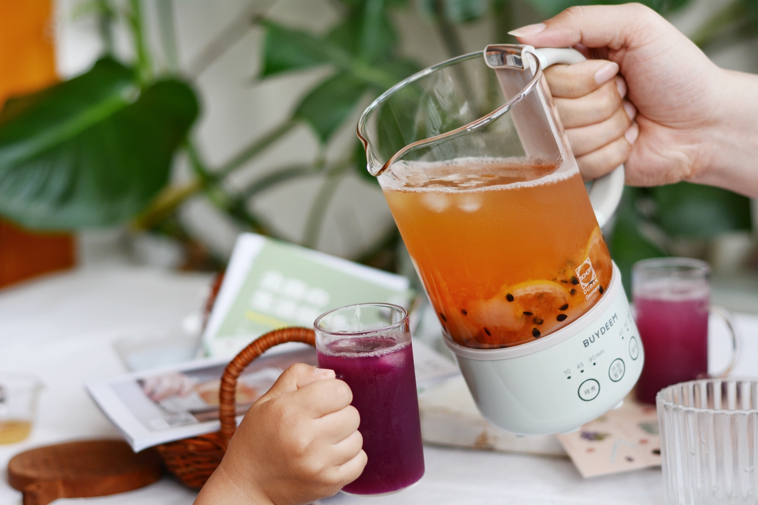 夏日特饮冰爽葡萄汁+蜜桃百香果乌龙茶的做法