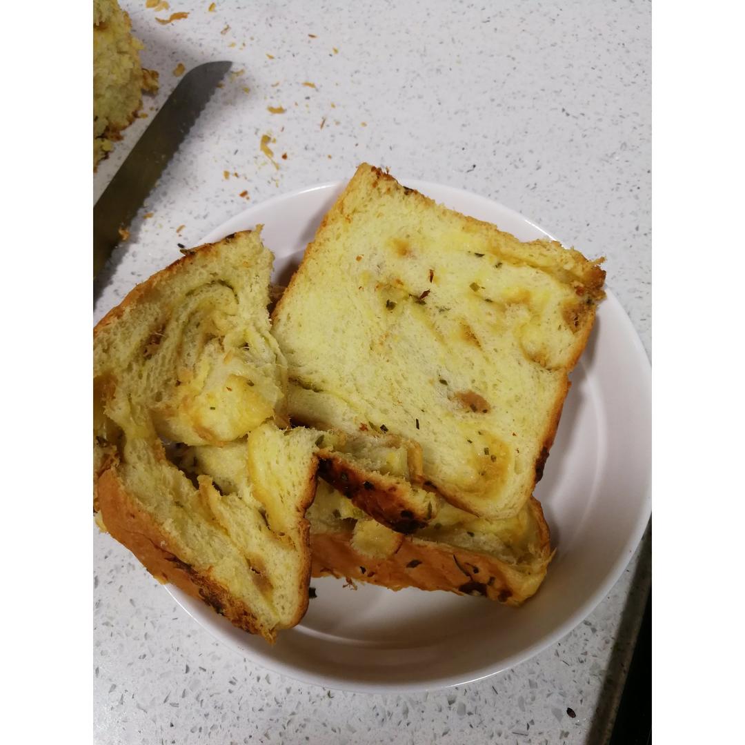 香葱肉松手撕吐司