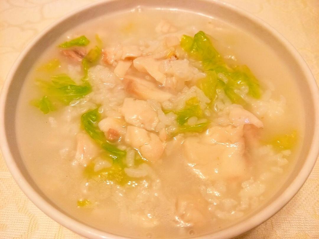 生菜鱼片粥